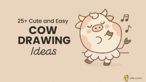 25+ Cute and Easy Cow Drawing Ideas