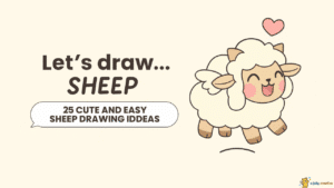 25 Cute and Easy Sheep Drawing Ideas