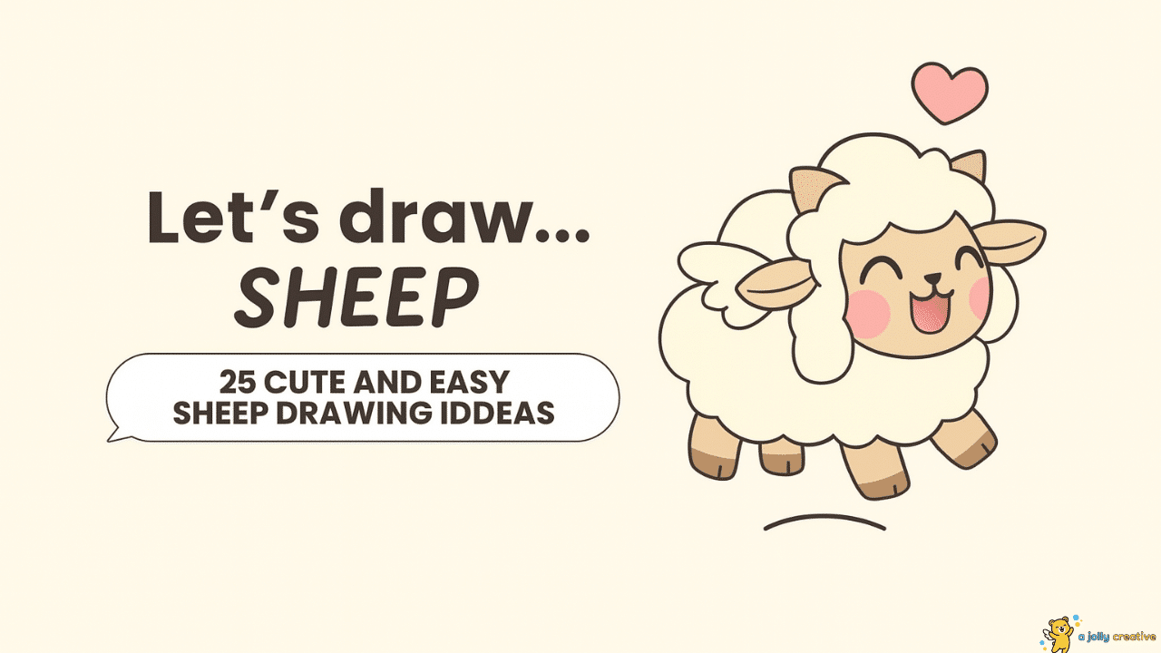 25 Cute and Easy Sheep Drawing Ideas