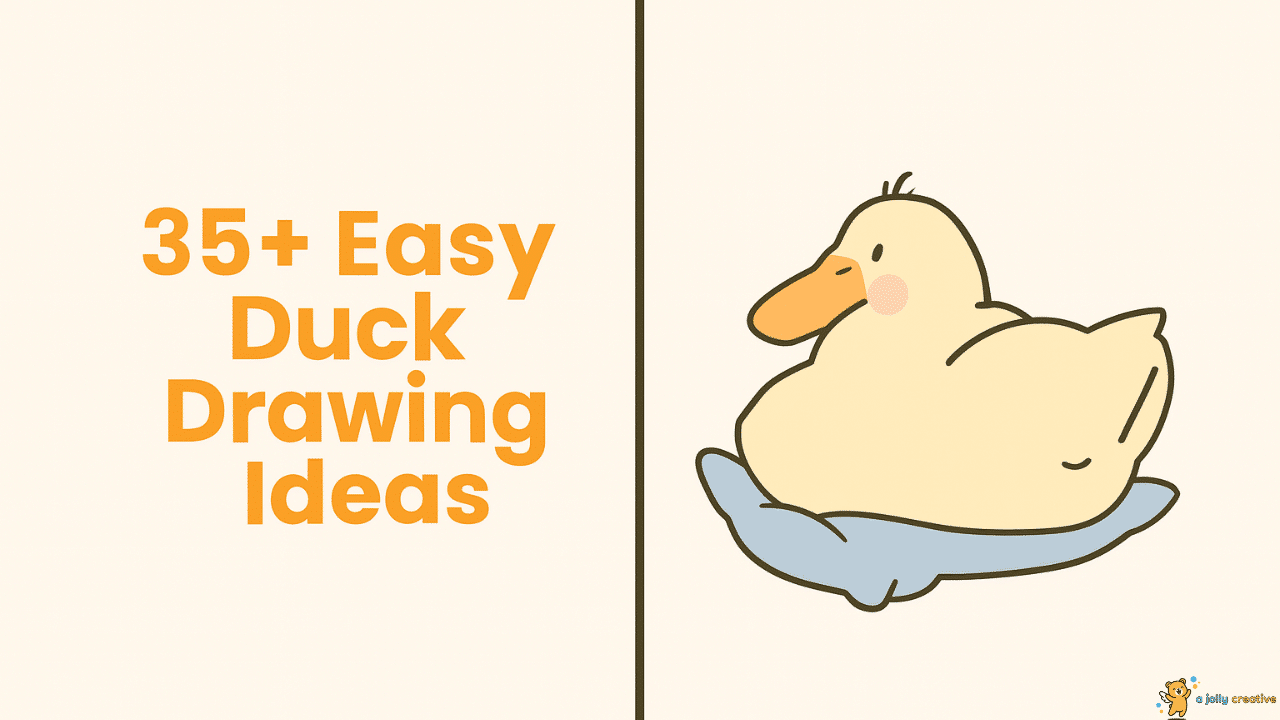 35+ Easy Duck Drawing Ideas