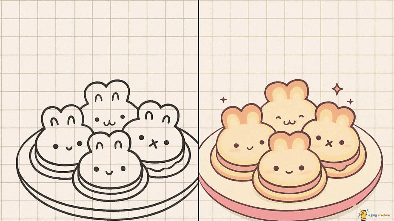 Bunny Macarons Drawing-1