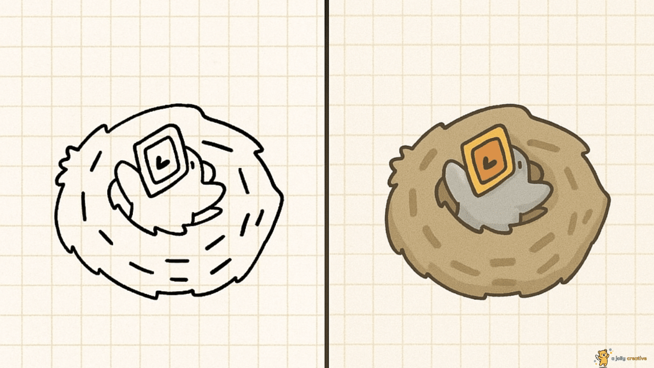 Baby Bird Drawing-idea-1