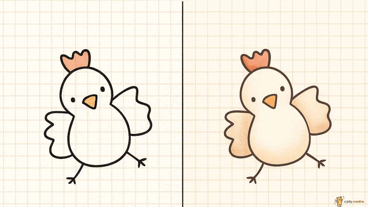 silly rooster drawing -idea-3