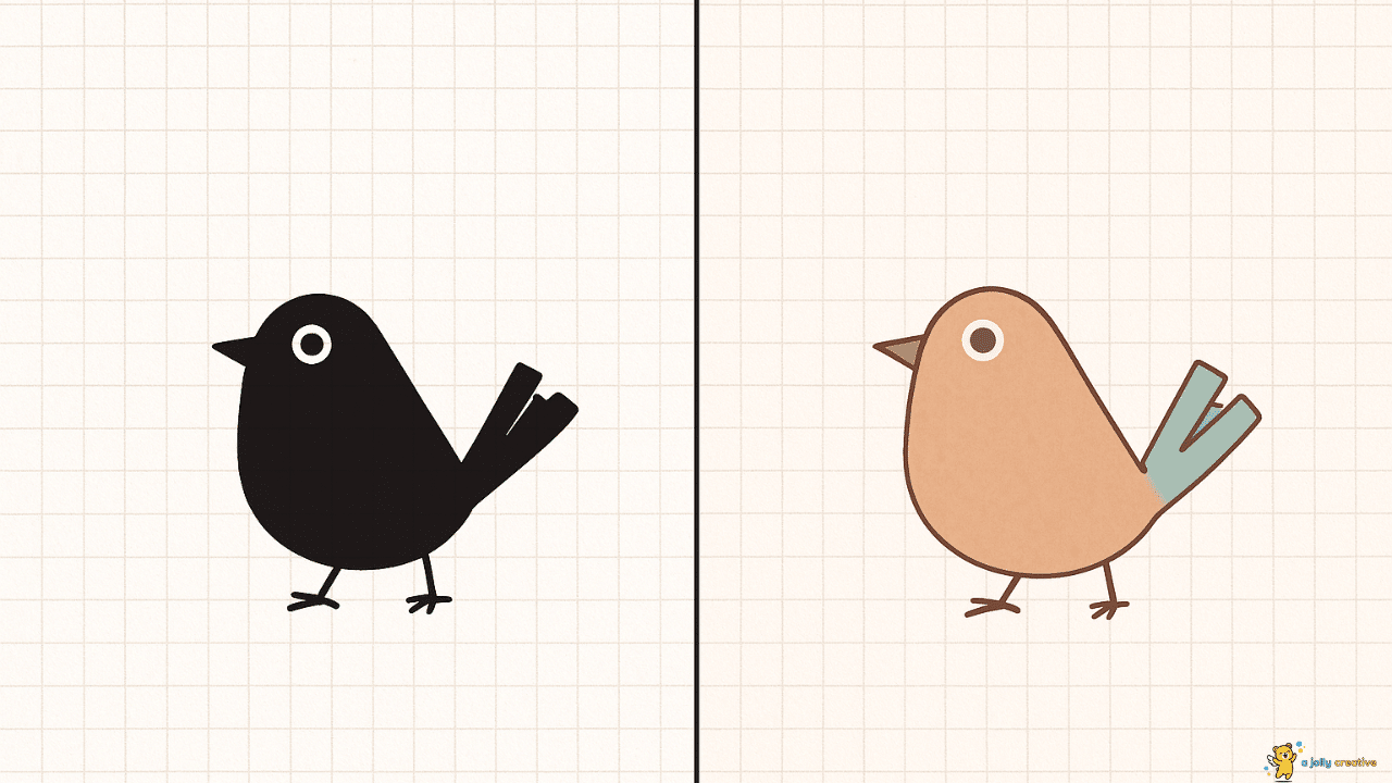 Bird Silhouette Drawing-6