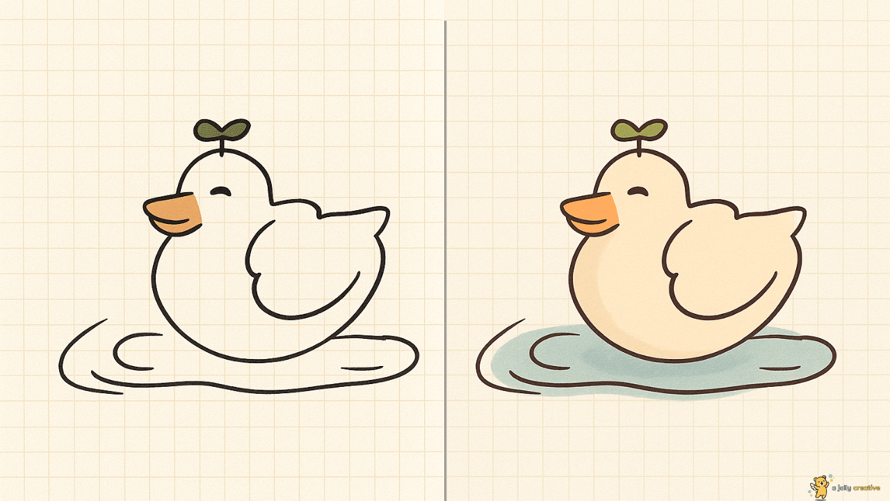 Chubby Bird Drawing-3