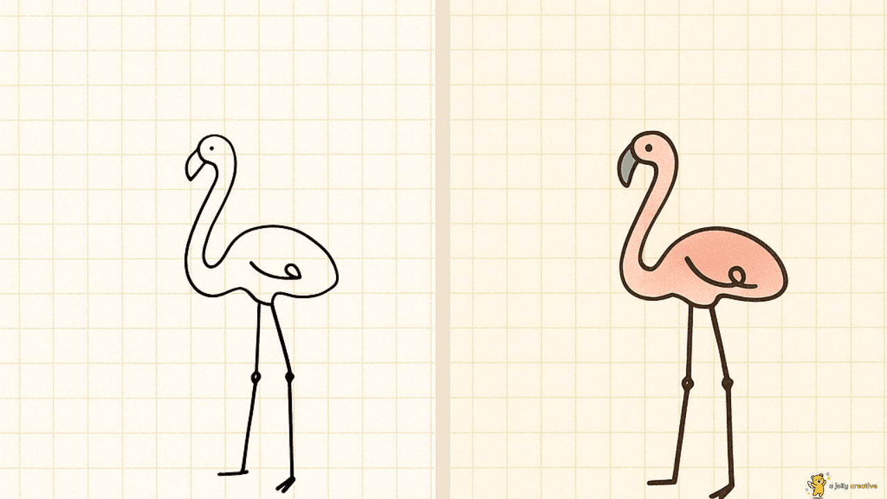 Flamingo Drawing-2
