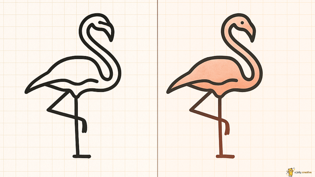 Flamingo Drawing-3