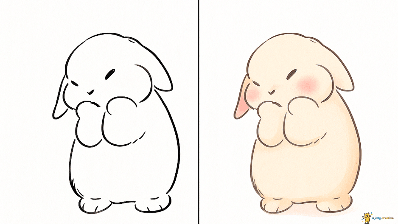 Realistic Bunny Drawing-1