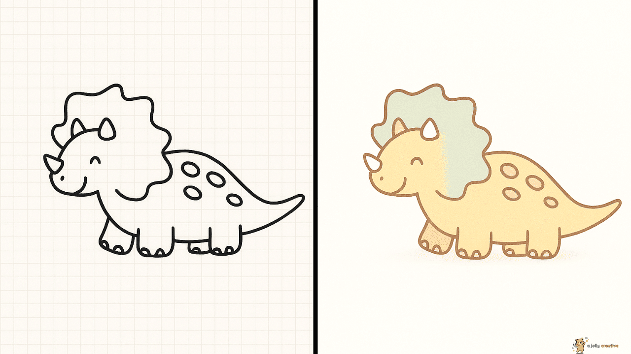 A Cute Friendly Tryceratops -2