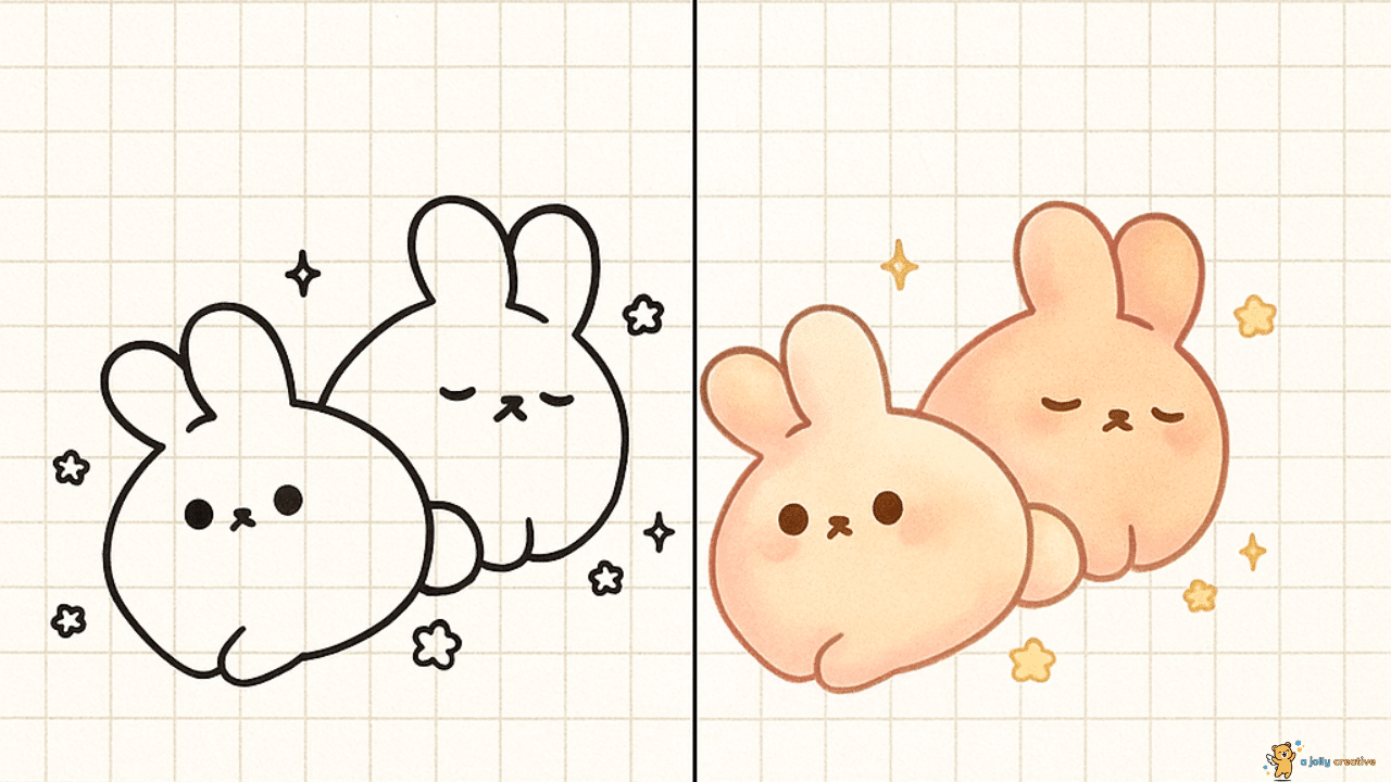 Bunnies Besties drawing-1