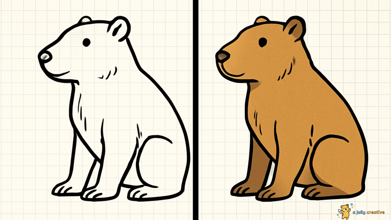 Calm Capybara Drawing-idea-2