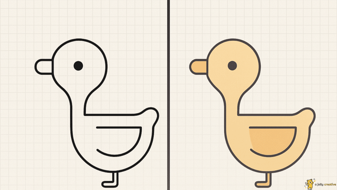Cute Simple Baby Duck -idea-3
