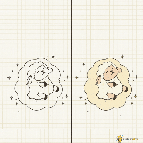 Dreamy Sheep on a Cloud-idea-1