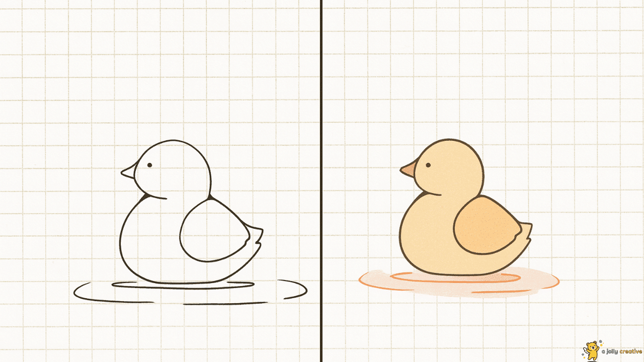 Duck Swimming Gracefully-idea-1