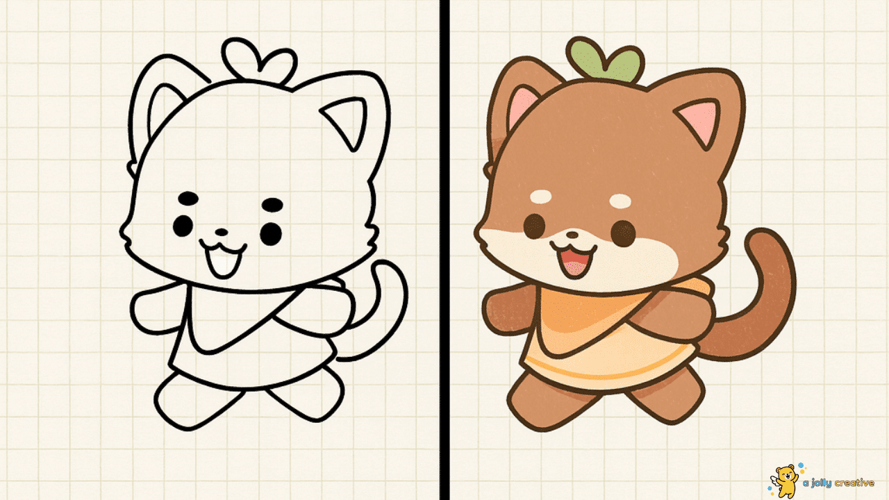 Easy Cat Drawing-idea-2