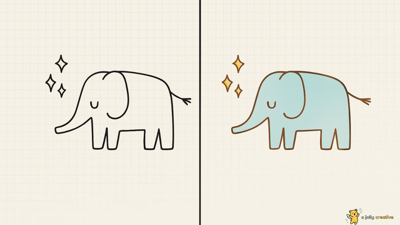 Majestic Elephant Drawing-idea-2
