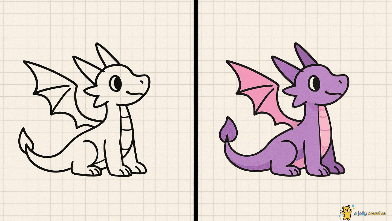 Mythical Dragon Drawing-idea-2