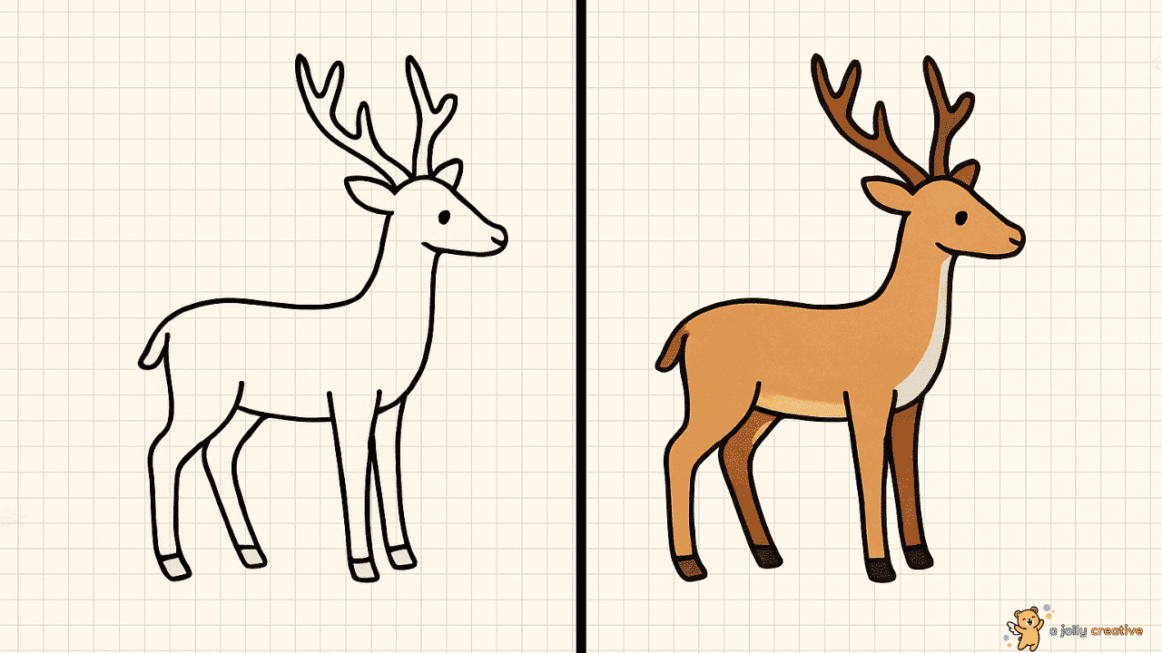 Noble Elk Drawing-idea-2
