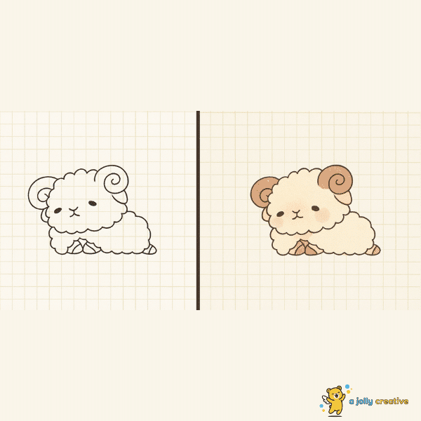 Peaceful Sleepy Sheep-idea-1