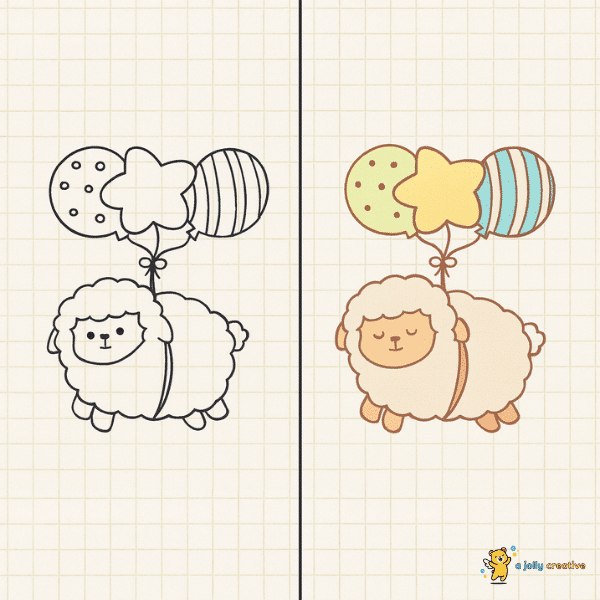 Sheep Flying with Balloons-idea-1