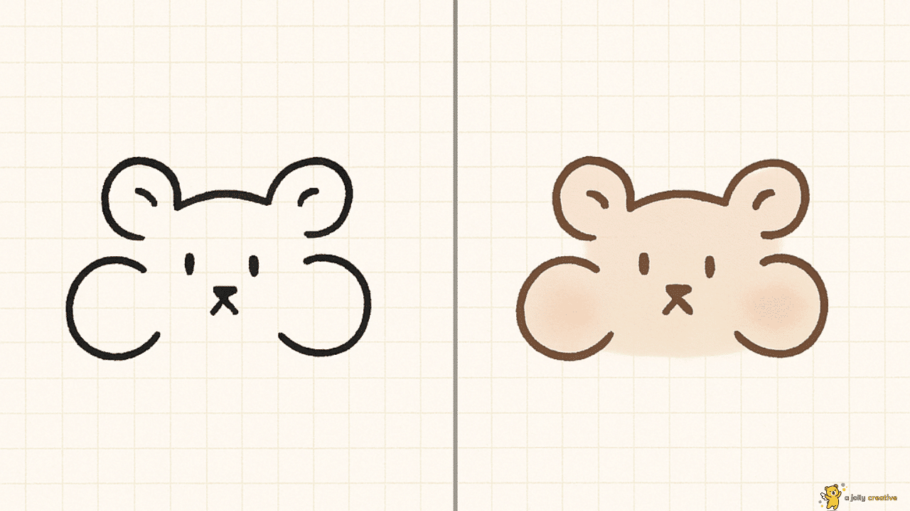 Simple Hamster Drawing-idea-2