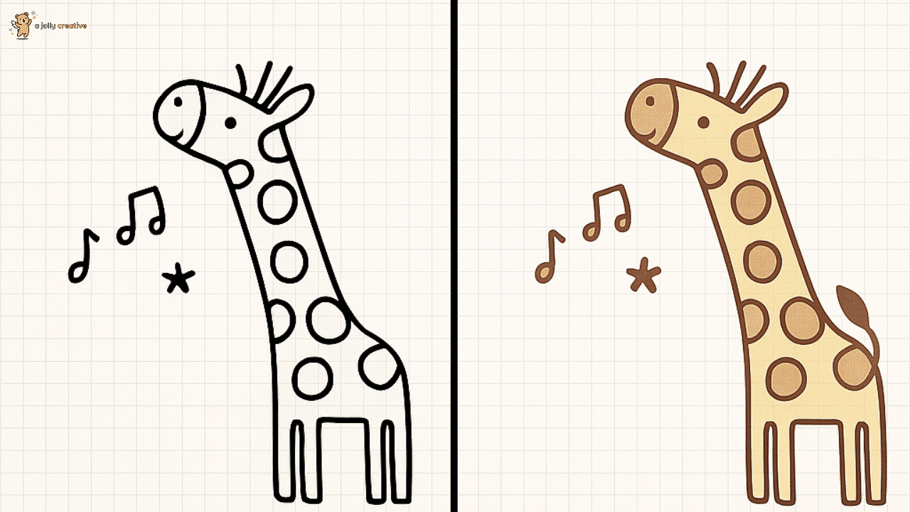 Tall Giraffe Drawing-idea-1