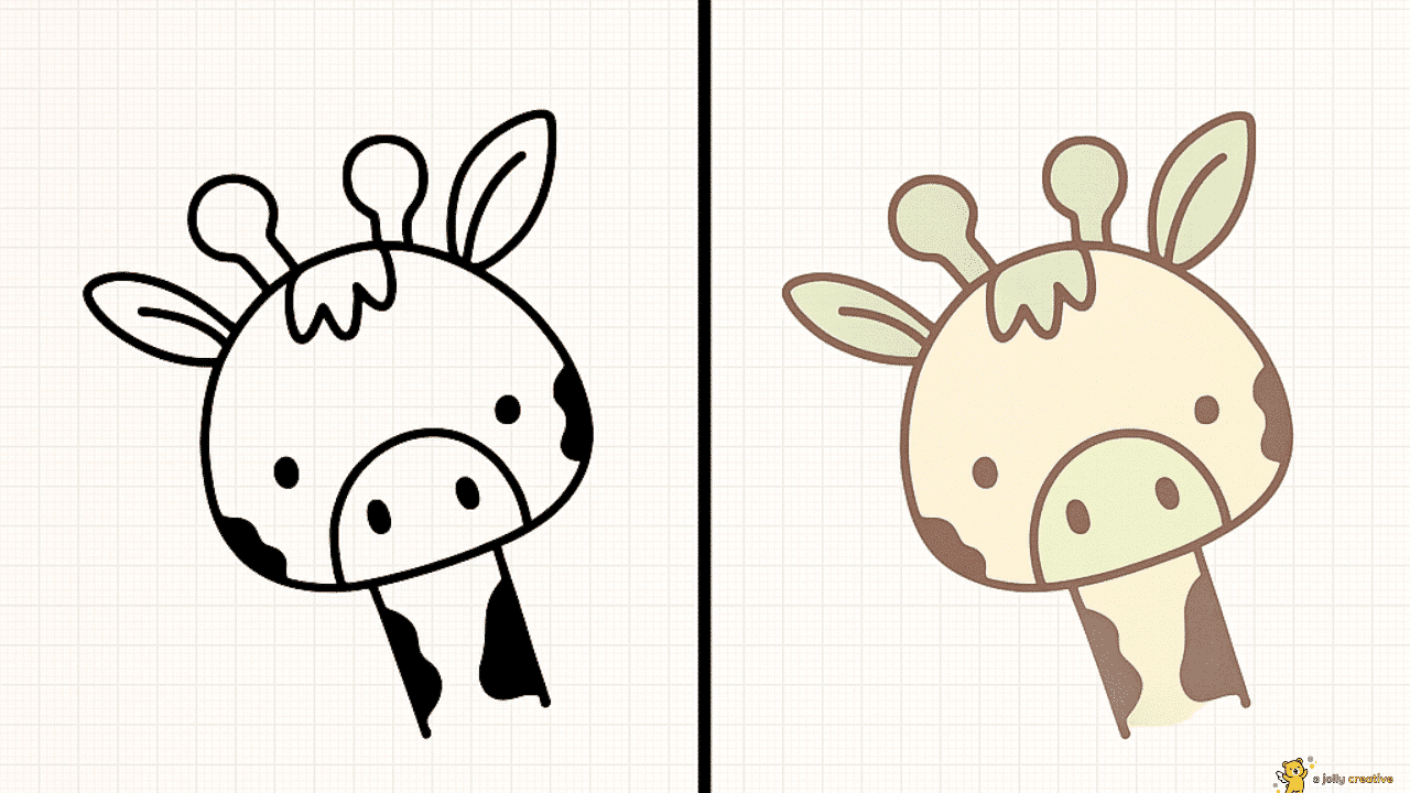 Tall Giraffe Drawing-idea-3