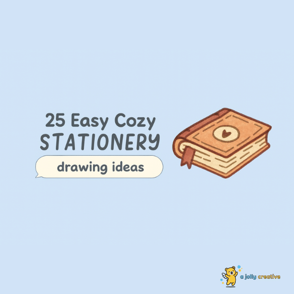25 Easy Cozy Stationery Drawing Ideas