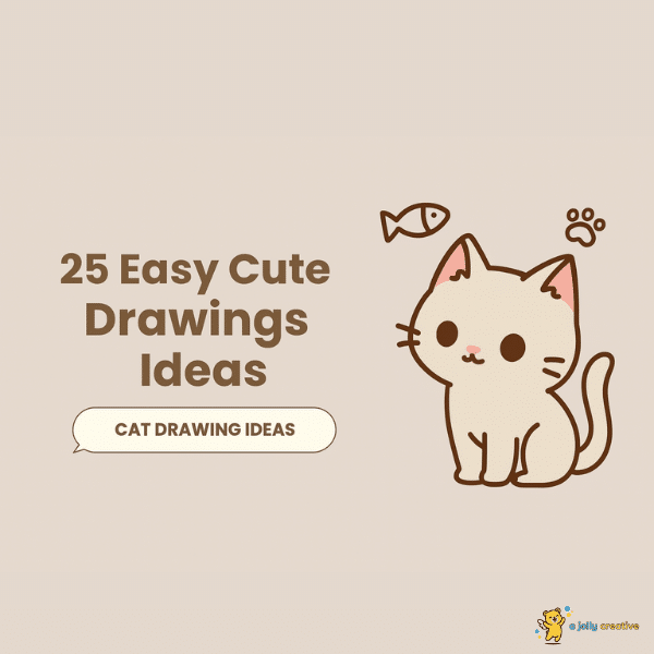 25 Easy Cute Cat Drawing Ideas