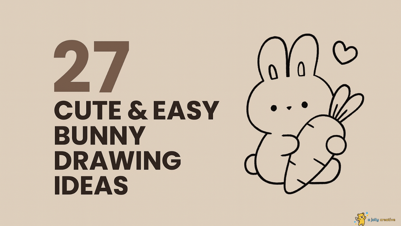 27 Cute & Easy Bunny Drawing Ideas