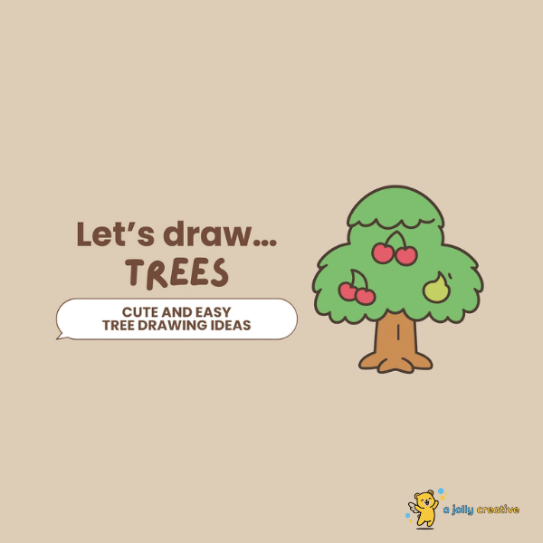 28+ Cute and Easy Tree Drawing Ideas