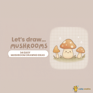 34 Easy Mushroom Drawing Ideas