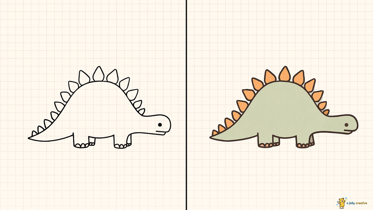A Cute Gentle Stegosaurus idea1