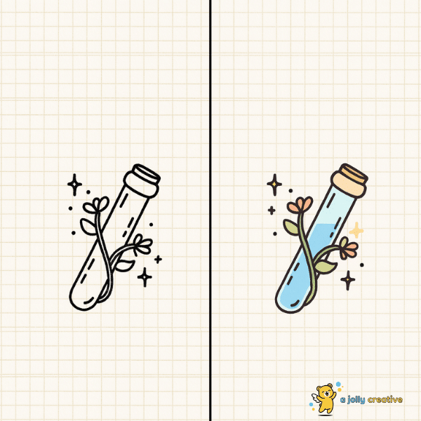 A Flower Potion Drawing idea