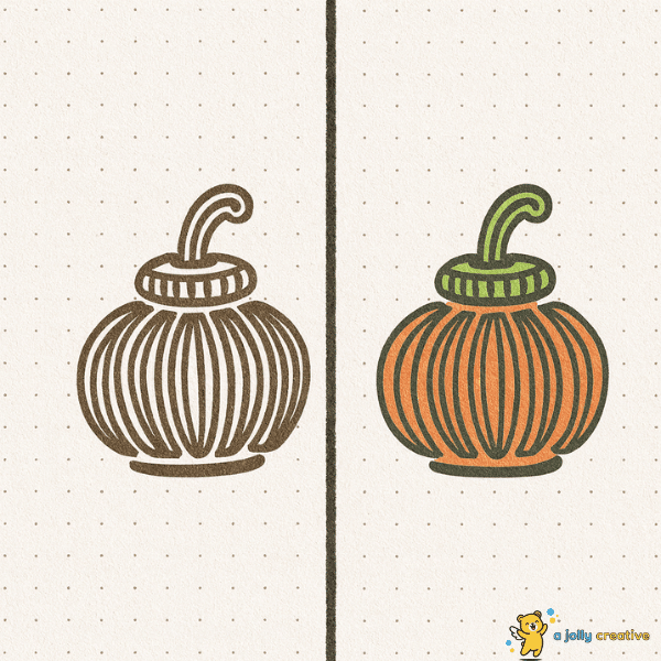 A Pumpkin Jar Drawing