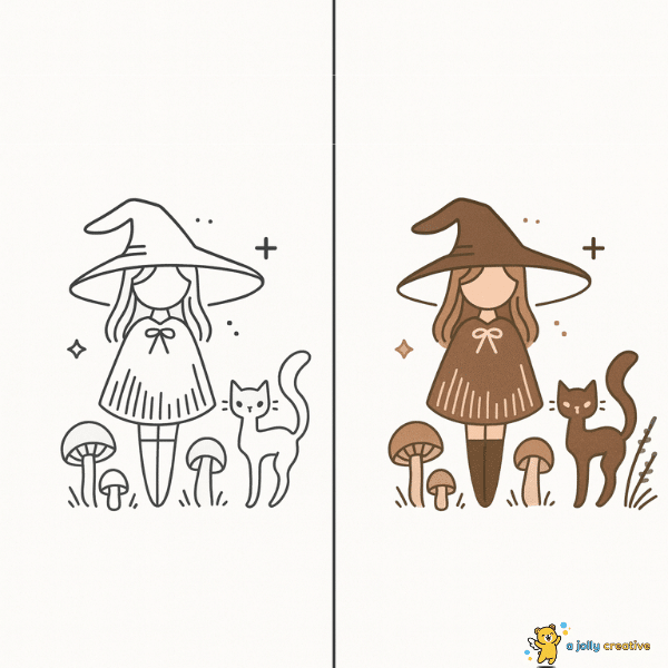 A Witchy Portrait Drawing