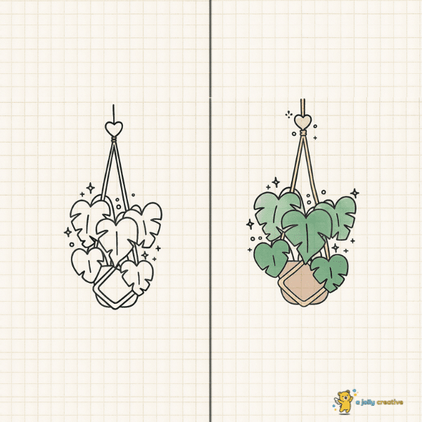 Aesthetic Plants Drawing idea-1