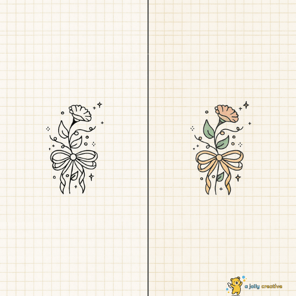Aesthetic Plants Drawing -idea-3