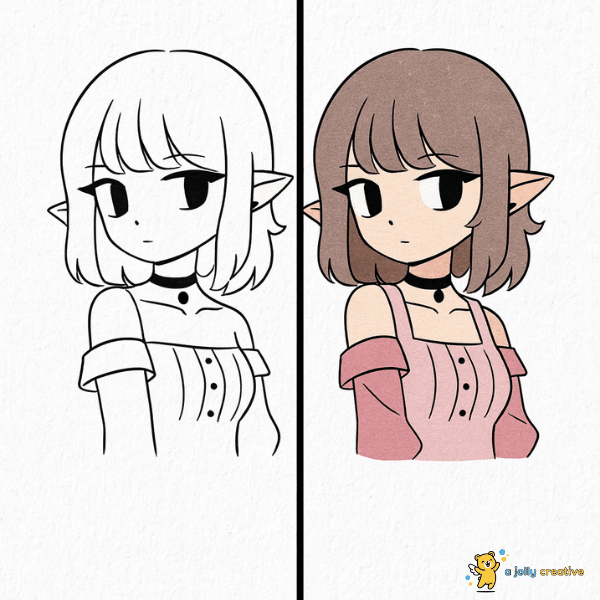 Anime Girl Drawing idea