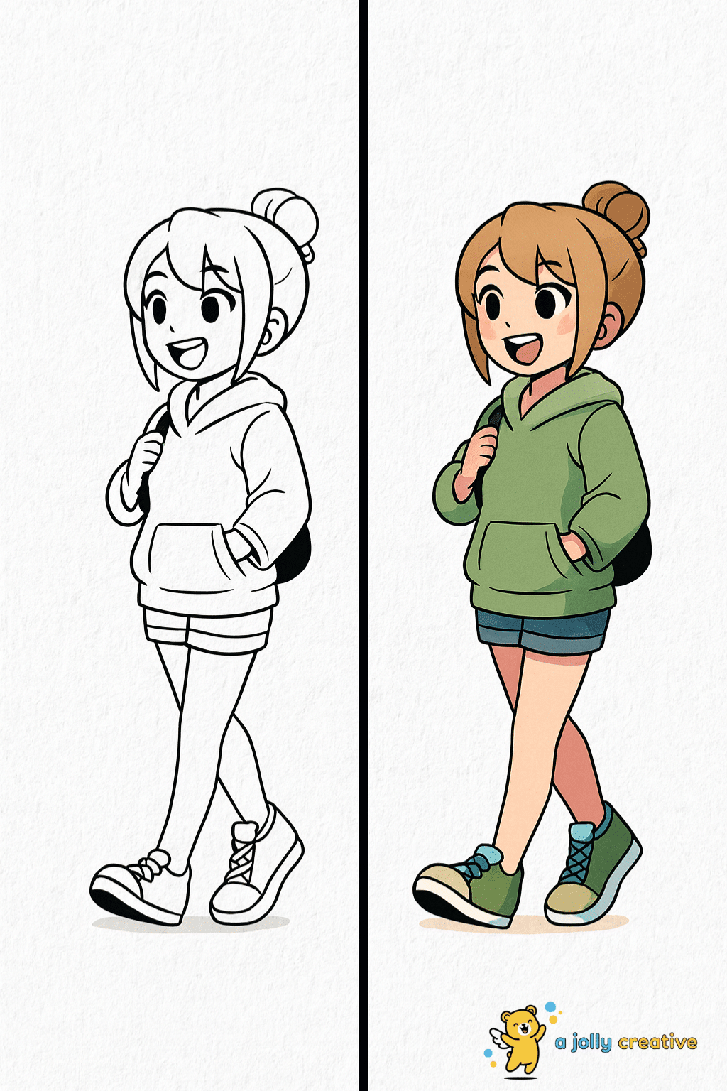 Anime Girl Walking idea