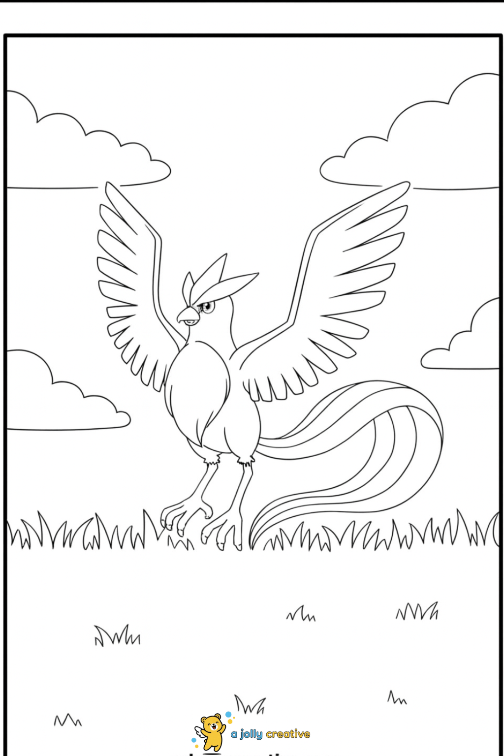 Articuno coloring pages 
