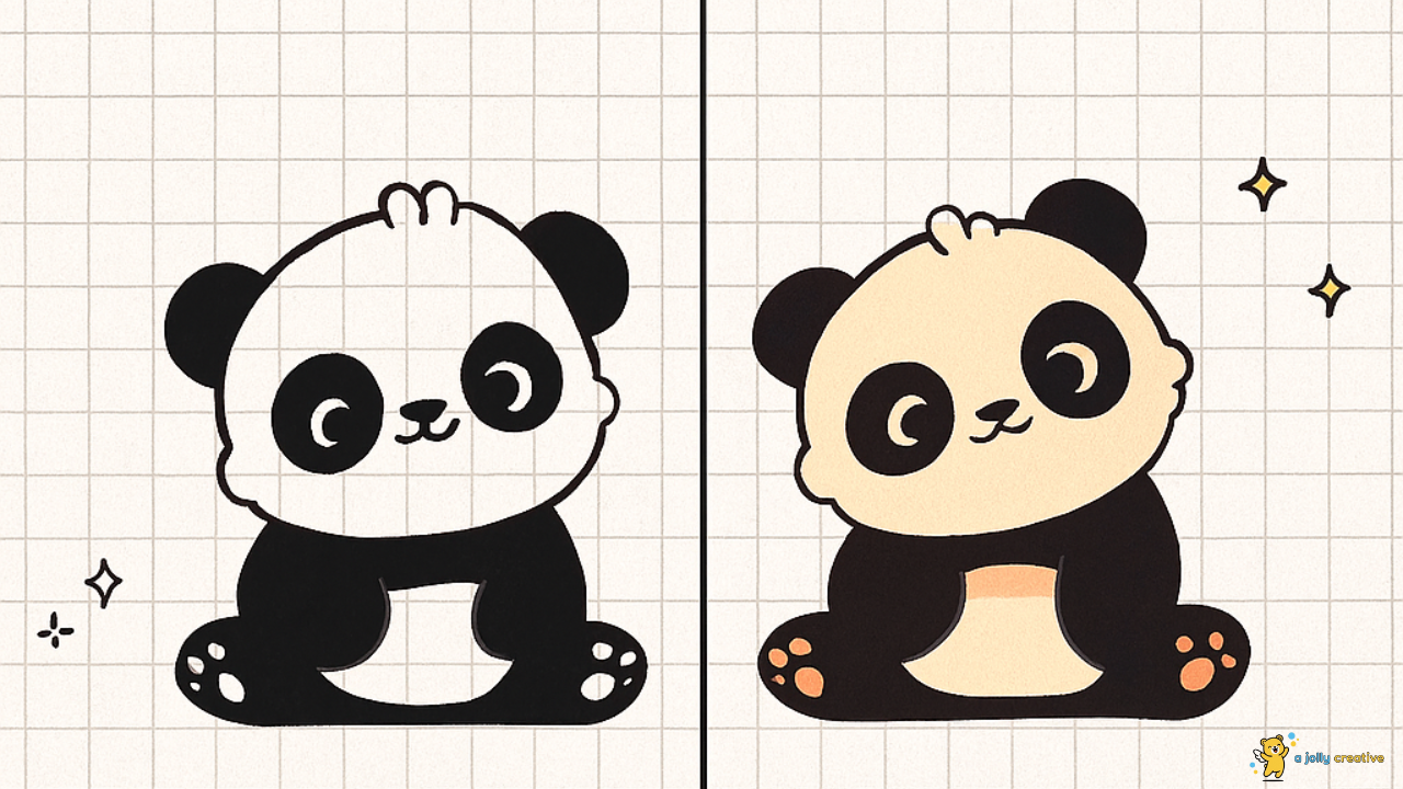 Bamboo Panda Drawing-idea-2