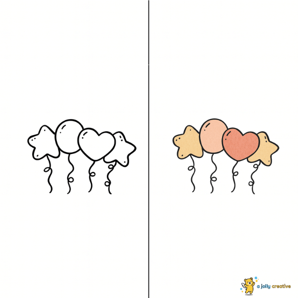 Birthday Balloon Drawing idea-3