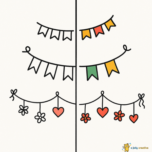 Birthday Banner Drawing idea-2