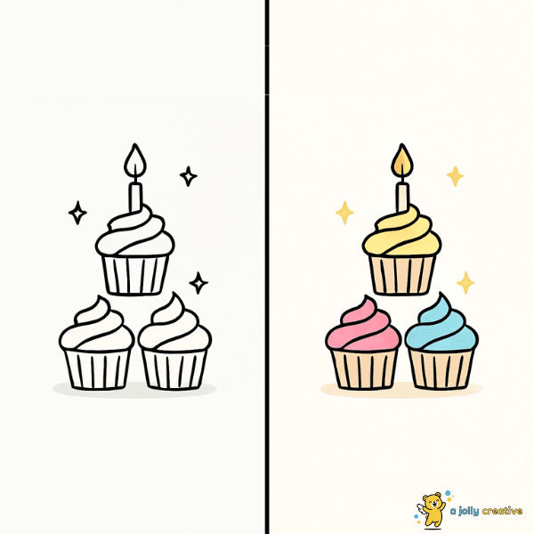 Birthday Cupcake Tower