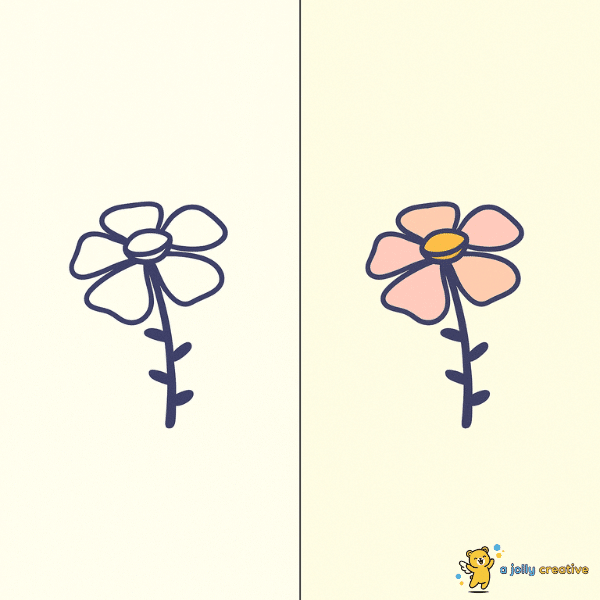 Blooming Flower Drawing idea
