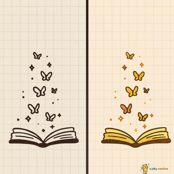 Book Filled with Butterflies idea