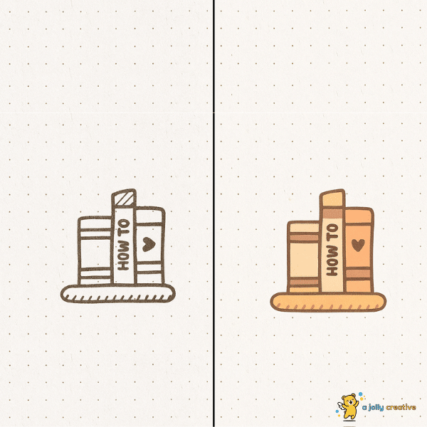 Book Shelf Drawing idea