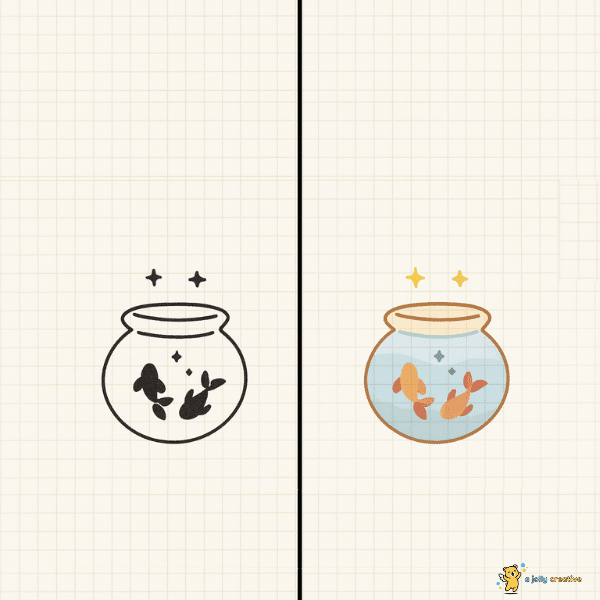 Bowl with Cute Fishes-idea-1