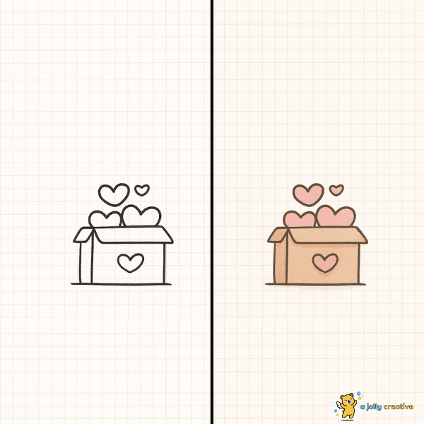 Box of Hearts drawing idea